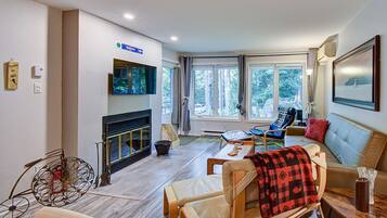 TV connectée, cheminée