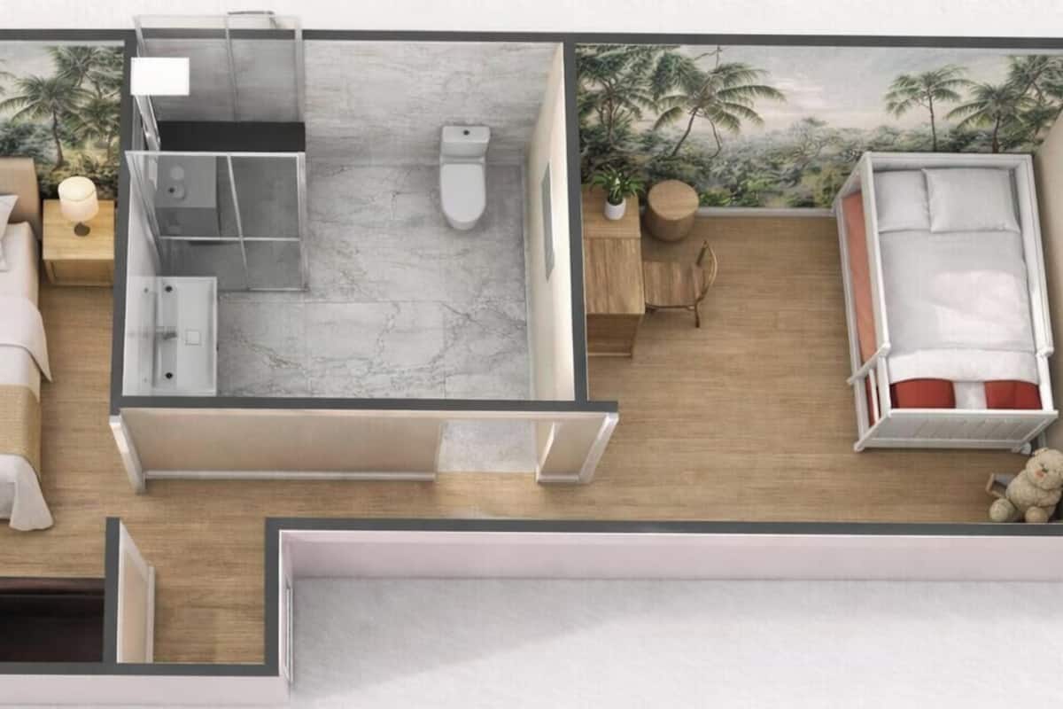 家庭四人房 | 高級寢具、房內夾萬、隔音、免費 Wi-Fi