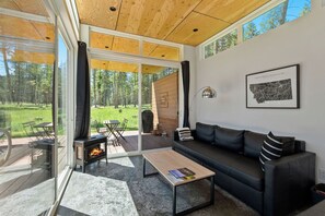 Fireplace - The Kootenai at Stoner Creek Cabins (Lakeside)