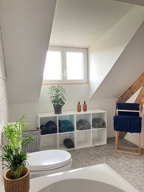 Dusj, hårføner og toalettpapir