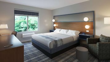 Suite, 1 King Bed, Accessible, Non Smoking (Hearing, Bathtub w/Grab Bars) | Desk, laptop workspace, iron/ironing board, rollaway beds