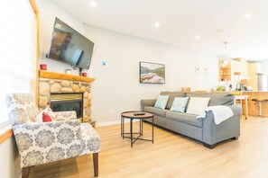 TV connectée, cheminée