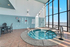 Indoor pool, a heated pool