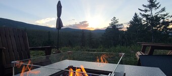 SALT WATER HOT TUB at Rabbit Hole A Frame In the Woods