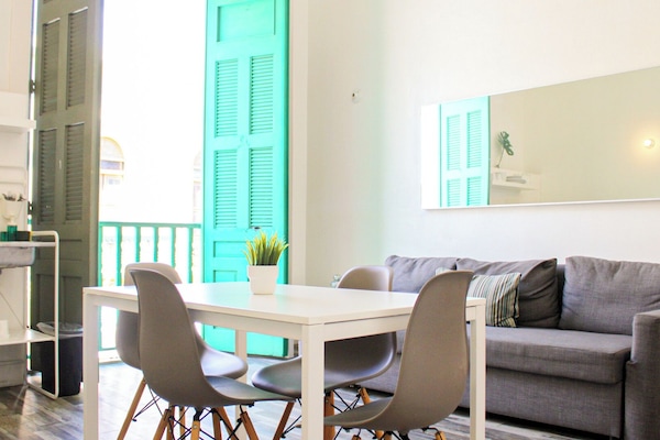 Basic Apartment | Living area | 30-inch Smart TV with digital channels, TV, streaming services