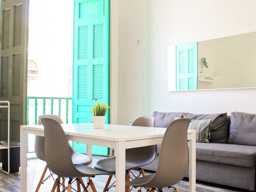 Basic Apartment | Living area | 30-inch Smart TV with digital channels, TV, streaming services