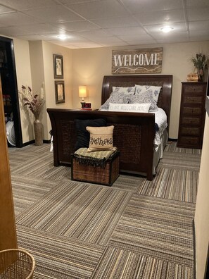 1 soverom, strykejern/-brett, wi-fi og sengetøy