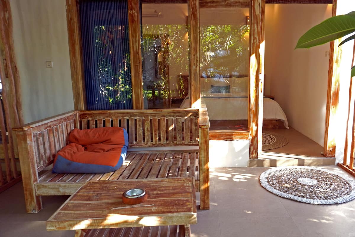 Studio Deluxe, 1 très grand lit, accès piscine | Terrasse/Patio
