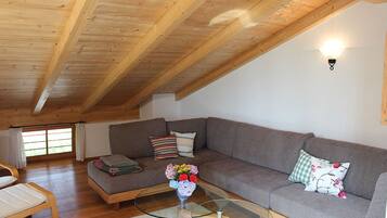 Älytelevisio, pöytätennispöytä, kirjoja