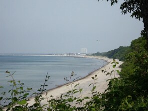 Vlak bij het strand