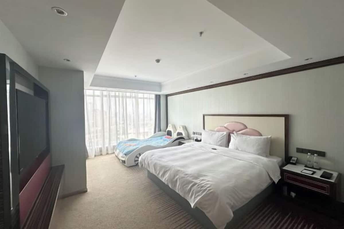 1 chambre, lit de bébé (gratuit), accès au Wi-Fi (inclus)
