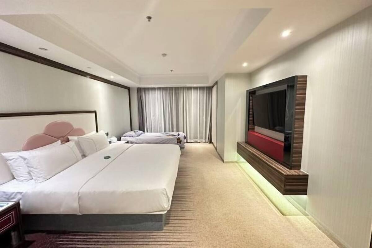 1 chambre, lit de bébé (gratuit), accès au Wi-Fi (inclus)
