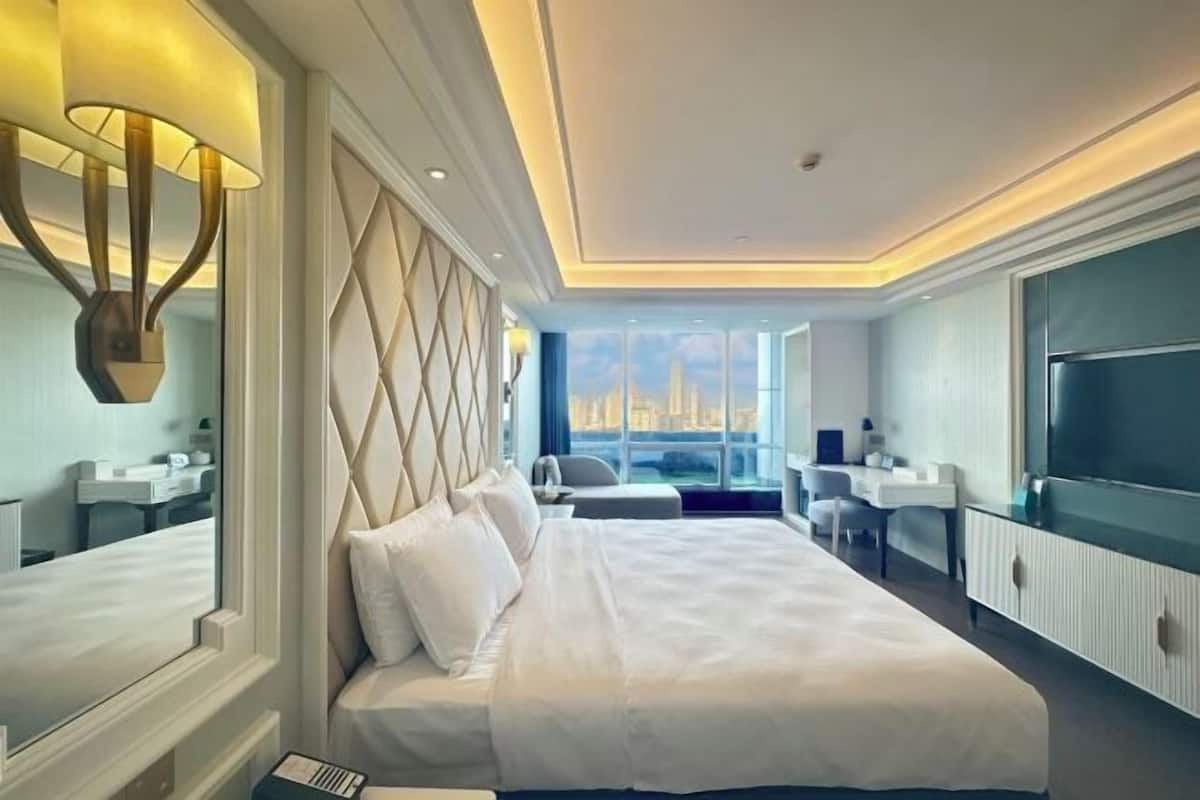 1 chambre, lit de bébé (gratuit), accès au Wi-Fi (inclus)