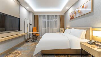 Sábanas de algodón egipcio, cubrecamas y escritorio