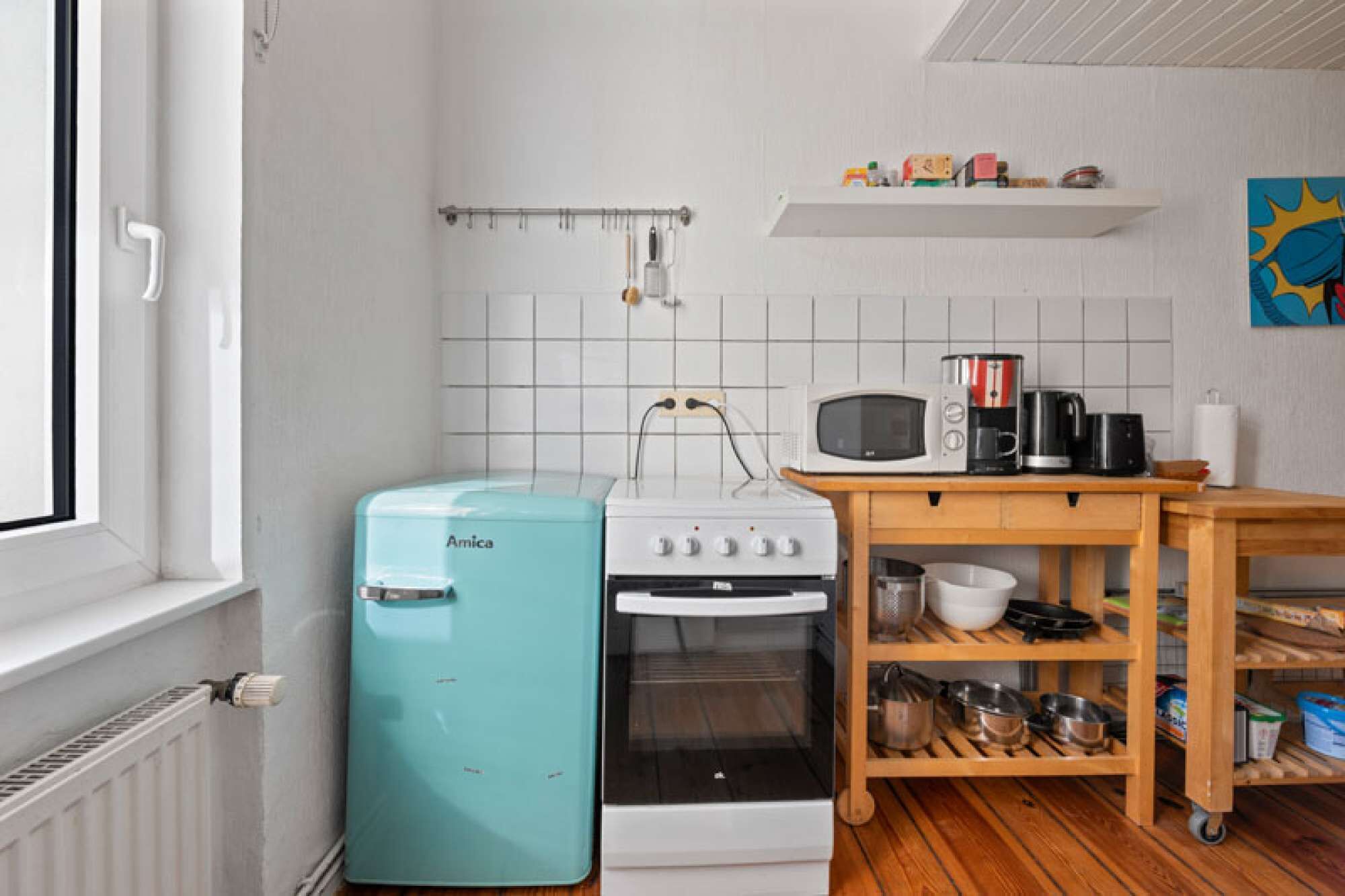 Refrigerador, microondas, horno, placa de cocina