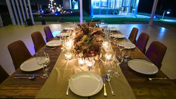 Área para banquetes al aire libre