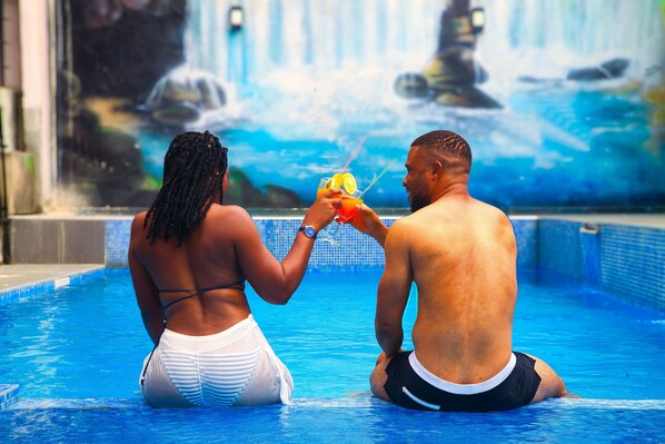 Outdoor pool - Résidence Hôtel Bamboo (Abidjan)