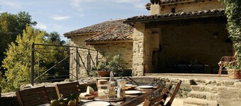 Restored Watermill with Rock Pool and Waterfall