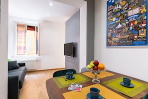 City Studio | Living area | 30-inch Smart TV with satellite channels, TV