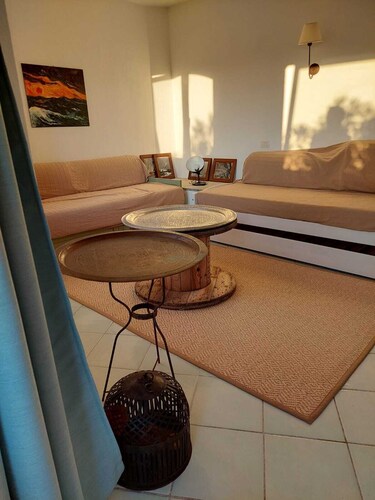 apartment with little garden five minutes walk from the beach