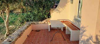 apartment with little garden five minutes walk from the beach