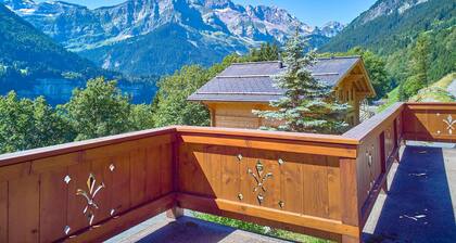 Chalet familial avec vue sur les dents du midi