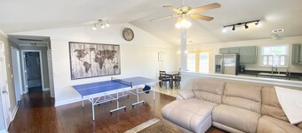 Kid friendly with playset and pingpong! Central and safe location!