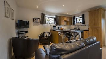 Fernseher, DVD-Player, Bücher