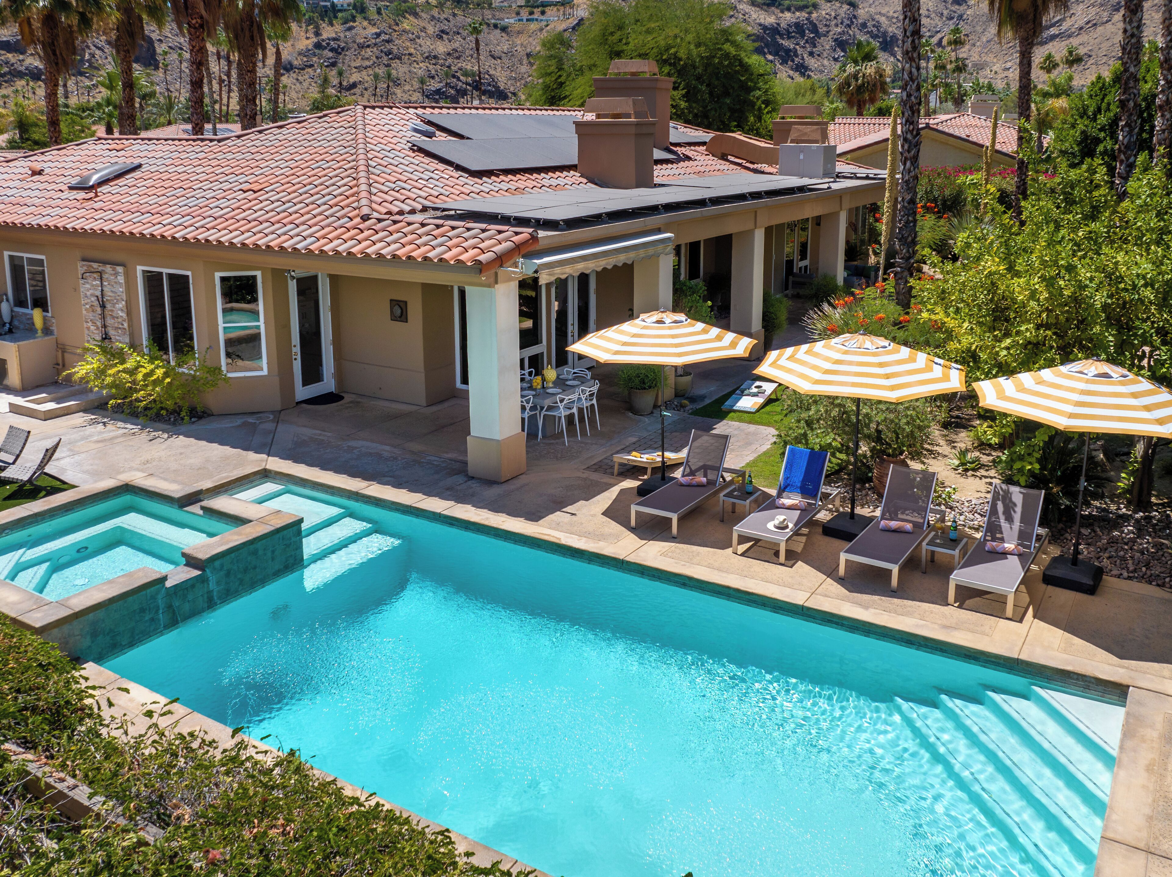 A heated pool