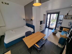 1 makuuhuone, silitysrauta/-lauta, vauvan matkasänky, ilmainen Wi-Fi
