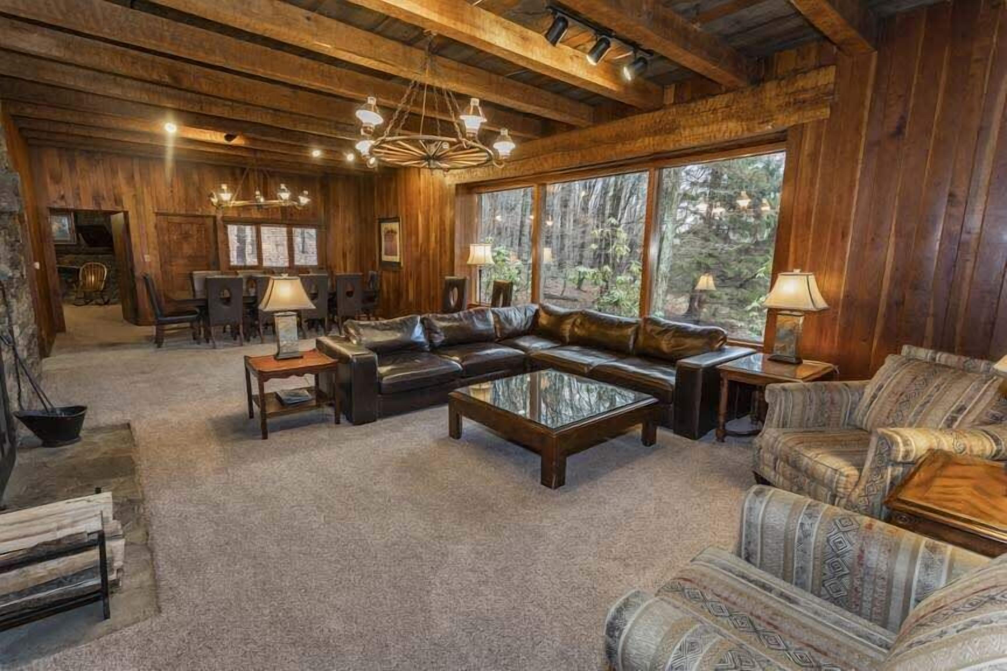 TV, fireplace, DVD player, offices