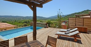 Outdoor pool, a heated pool - STONE HOUSE Sea view Private/heated pool A Ciuccia (Conca)