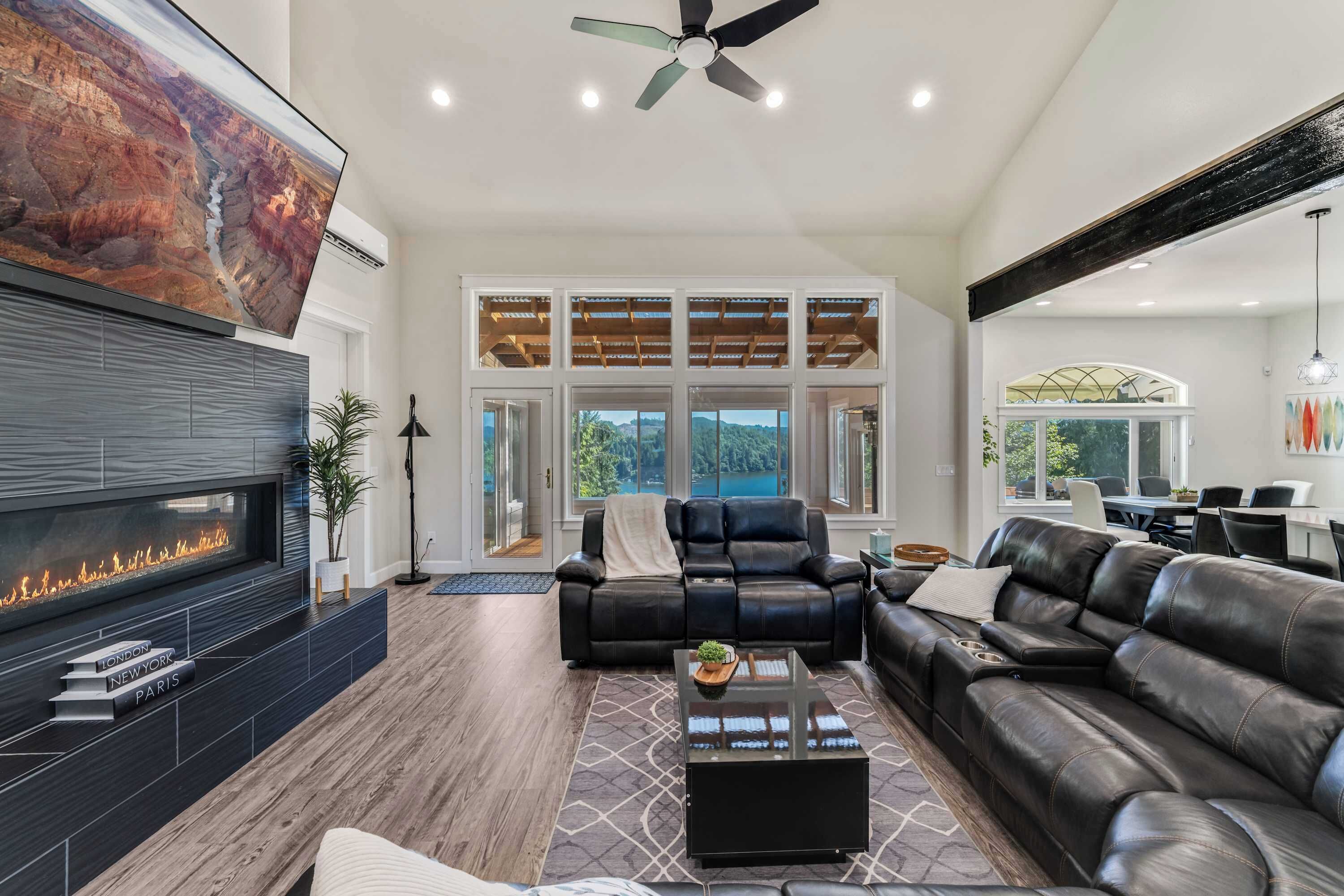 电视、壁炉、办公室、打印机