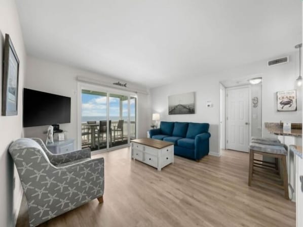 Condo, 1 chambre | Aire de séjour