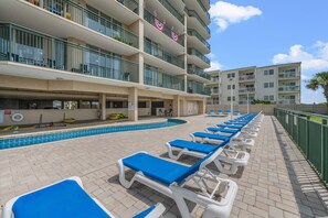 Outdoor pool - Luxury 3 Bed Oceanfront Condo  - Windy Hill Dunes 1503 (North Myrtle Beach)