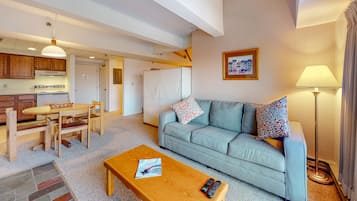 TV, DVD player, books