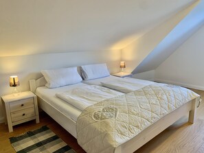 2 bedrooms, iron/ironing board, travel crib, free WiFi