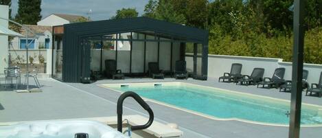 Indoor pool, outdoor pool