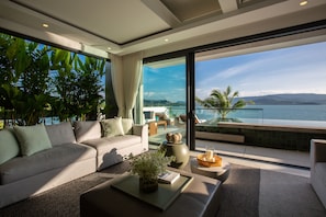 Three-bedroom Beach Access - Villa Gamay | Living area - Kerem Luxury Beachfront Villas (Koh Samui)