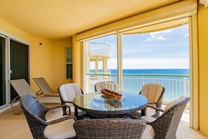 Outdoor dining - Spring 26 Values! Updated|Luxury|GulfFront|Penthouse|Huge (Perdido Key)