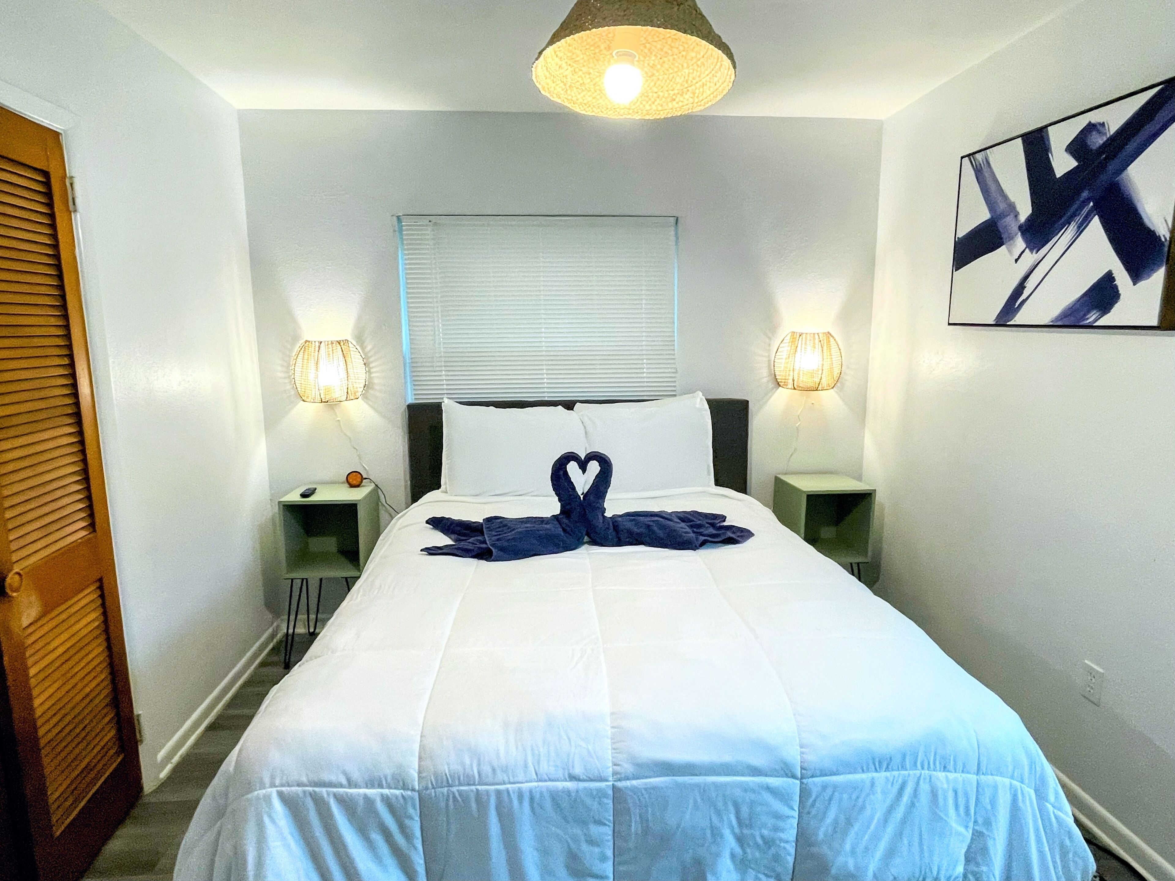 2 dormitorios, tabla de planchar con plancha, wifi gratis y ropa de cama