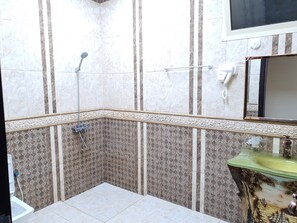 Regadera y secadora de cabello