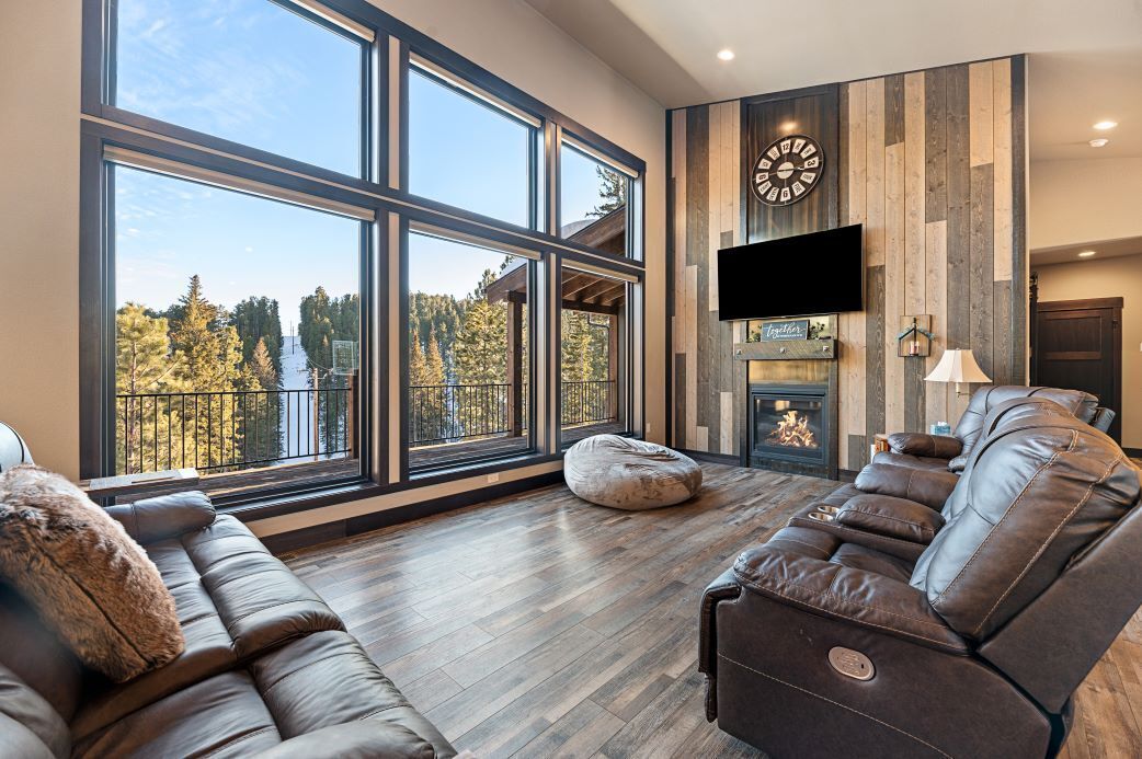 TV, fireplace, table football