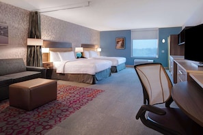 Studio Suite, 2 Queen Beds, Accessible, Bathtub | Blackout curtains, free WiFi, bed sheets