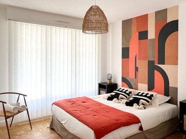 2 bedrooms, iron/ironing board, free WiFi, bed sheets