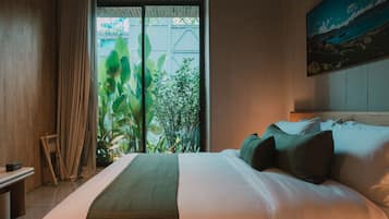 Habitación estándar | Cortinas blackout, tabla de planchar con plancha y wifi gratis