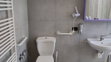 Superior Double or Twin Room | Bathroom | Shower, hair dryer, slippers, towels