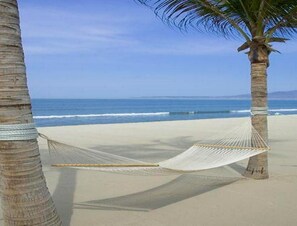 On the beach, sun-loungers, beach towels - Unbelievable VIEWS! BradAndJoeyRentals at Villa La Estancia (Nuevo Vallarta)