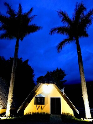 Familie chalet, 1 slaapkamer | 2 slaapkamers, hypoallergeen beddengoed, een minibar, een bureau