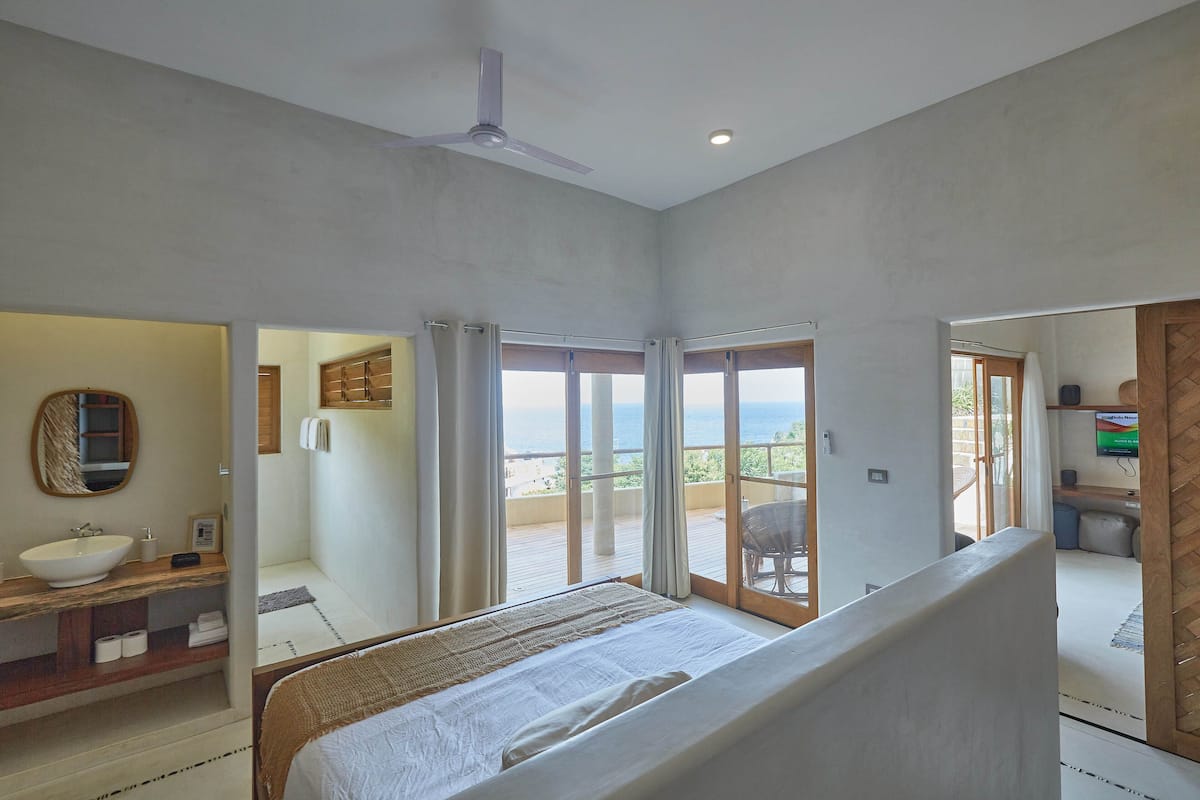 The Zipolite | 1 slaapkamer, lakens van Egyptisch katoen, luxe beddengoed
